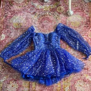 Sparkling Blue Starry women’s dress